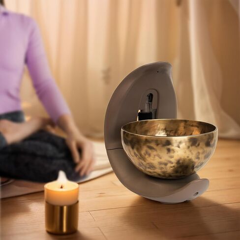 Automatic Singing Bowl for Meditation, Yoga, Mindfulness, Sleep and Energy Healing, Sound Therapy, Handmade in Nepal,Automatic Percussion (Automatic Singing Bowl Set) in Saudi Arabia