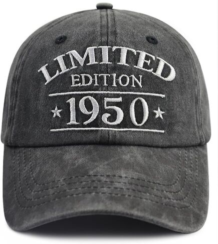 قبعة طبعة محدودة لعام 1948 للنساء والرجال، قبعة بيسبول مضحكة قابلة للتعديل ومطرزة بالقطن لعيد الميلاد الخامس والسبعين in Kuwait