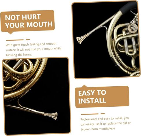 SAFIGLE Brass Instrument Mouthpieces French Horn Professional Horn Copper Alloy Horn Musical Instruments For Beginners Horn Supply Horn Practice Durable Horn Bbl Speaker in Saudi Arabia