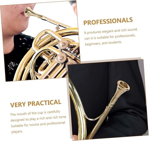 SAFIGLE Brass Instrument Mouthpieces French Horn Professional Horn Copper Alloy Horn Musical Instruments For Beginners Horn Supply Horn Practice Durable Horn Bbl Speaker in Kuwait