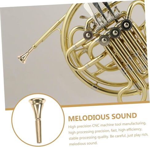 SAFIGLE Brass Instrument Mouthpieces French Horn Professional Horn Copper Alloy Horn Musical Instruments For Beginners Horn Supply Horn Practice Durable Horn Bbl Speaker in Kuwait