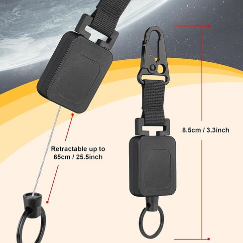 2 pack Gear Keeper CB Mic Holder Retractable Microphone Hook Holder w/Heavy-Duty Snap Clip Mount Adjustable Mic Lanyard and Hardware Mounting Kit in Saudi Arabia