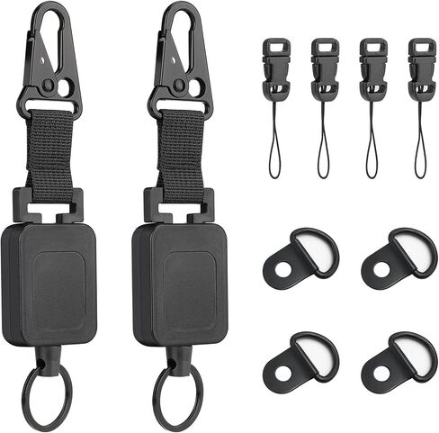 2 pack Gear Keeper CB Mic Holder Retractable Microphone Hook Holder w/Heavy-Duty Snap Clip Mount Adjustable Mic Lanyard and Hardware Mounting Kit in Saudi Arabia
