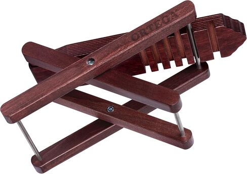 Ortega Guitars Wooden Classical Foot Rest Stool-Made of Solid Birch-Adjustable Height-Wine Red (OWFS-1WR) in Saudi Arabia
