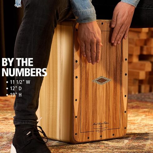 Meinl Artisan String Cajon مع لوحة أمامية من خشب القلب الهندي / جسم حور توليب صلب - صنع في إسبانيا - خط Fandango، ضمان لمدة عامين (AEFLIH) in Kuwait