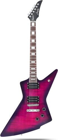 Firefly FFLX Solid Body Electric Guitar,Mahogany Guitar body,Stainless steel and ball end frets,rosewood fretboard(White Color) in Saudi Arabia