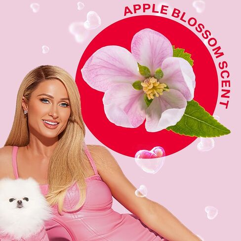 Paris Hilton Pet Dog Deodorizing Spray & Detangler, 295ml | Natural Pet Odor Eliminator with Sweet Pea & Vanilla Scent for Fresh Grooming in Saudi Arabia