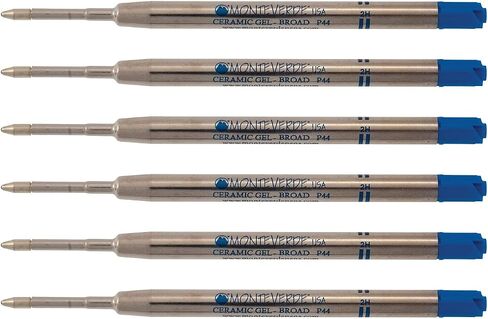 Monteverde Capless Ceramic Gel Refill to Fit Parker Ballpoint Pens, Broad Blue/Black (P443BB) in Saudi Arabia