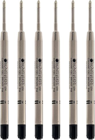 Monteverde Capless Ceramic Gel Refill to Fit Parker Ballpoint Pens, Broad Blue/Black (P443BB) in Saudi Arabia