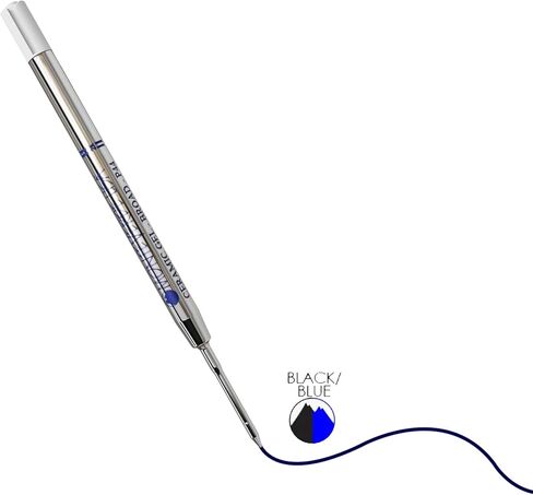 Monteverde Capless Ceramic Gel Refill to Fit Parker Ballpoint Pens, Broad Blue/Black (P443BB) in Saudi Arabia
