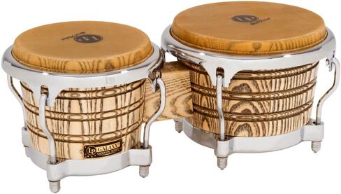 Latin Percussion LP Galaxy Giovanni Series Bongos - Natural/Chrome Natural 8.625-inch in Saudi Arabia
