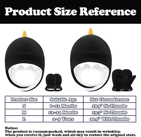 Baby Boy Sherpa Hats and Mittens Set Toddler Gloves Warm Fleece Winter Hat Baby Girl in Saudi Arabia