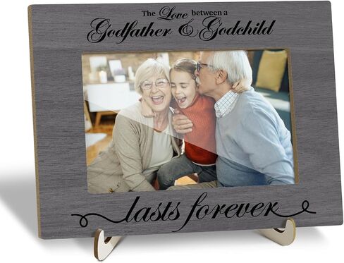 Wooden Photo Frame with Stand, Tabletop Picture Frame, Grandson I Love You to the Moon & Back, Home Display Supplies, Gift for Him, Party Favor for Grandchild, 4x6 Picture Frame -20 in Saudi Arabia