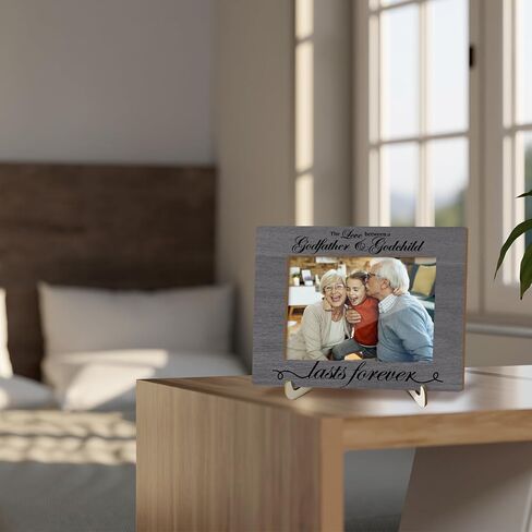 Wooden Photo Frame with Stand, Tabletop Picture Frame, Grandson I Love You to the Moon & Back, Home Display Supplies, Gift for Him, Party Favor for Grandchild, 4x6 Picture Frame -20 in Saudi Arabia