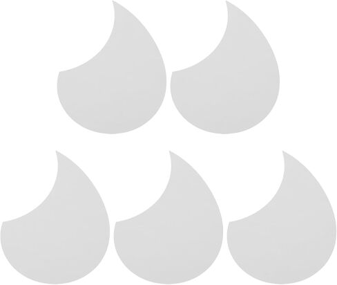 MECCANIXITY 5 Pcs Acoustic Guitar Pickguard Guitar Guard Plate Fit 36 Inch Self Adhesive Right Handed Acoustic-Electric Guitar Parts 98x134mm Water Drop Shape White in Saudi Arabia