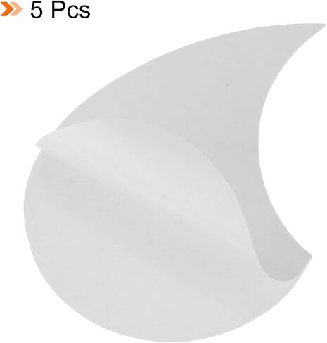 MECCANIXITY 5 Pcs Acoustic Guitar Pickguard Guitar Guard Plate Fit 36 Inch Self Adhesive Right Handed Acoustic-Electric Guitar Parts 98x134mm Water Drop Shape White in Saudi Arabia