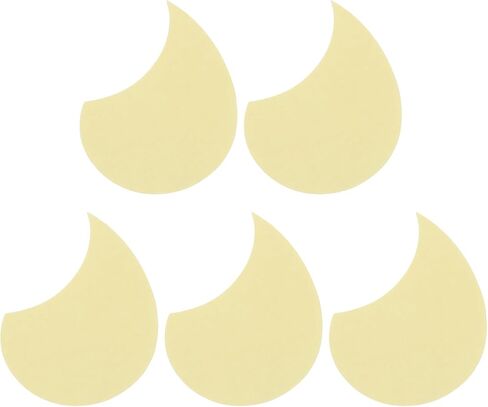 MECCANIXITY 5 Pcs Acoustic Guitar Pickguard Guitar Guard Plate Fit 36 Inch Self Adhesive Right Handed Acoustic-Electric Guitar Parts 98x134mm Water Drop Shape White in Saudi Arabia