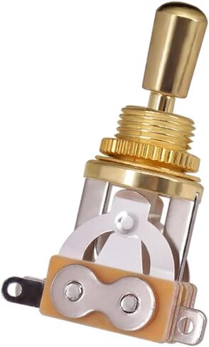 Electric Guitar 3 Way Toggle Switch Pickup Selector Switch with Brass Tip Knob (Black) in Saudi Arabia
