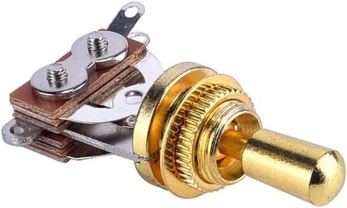 Electric Guitar 3 Way Toggle Switch Pickup Selector Switch with Brass Tip Knob (Black) in Saudi Arabia