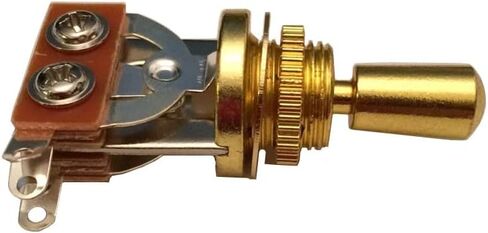 Electric Guitar 3 Way Toggle Switch Pickup Selector Switch with Brass Tip Knob (Black) in Saudi Arabia