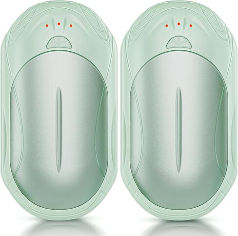 AI Hand Warmers Rechargeable 2 Pack, 6000mAh Electric Hand Warmers, AI Smart Chips 20Hrs Long Safe Heat, Portable Pocket Heater, Gifts for Christmas, Outdoor, Golf, Hunting, Camping Accessories-Pink in Saudi Arabia