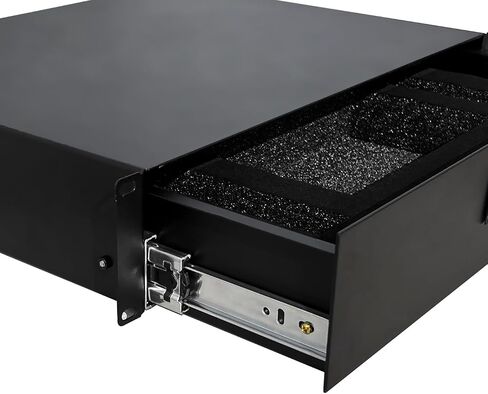 2U Rack Mount Drawer Server Cabinet Case with Protection Foam for 19 Inch AV/Network/DJ Equipment Lockable Deep Drawer with Key in Saudi Arabia