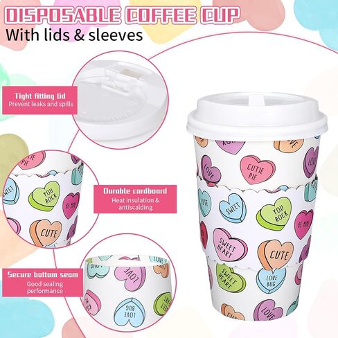 Whaline 50Pcs Fall Thanksgiving Pumpkin Disposable Coffee Cups with Lids and Sleeves Pink-Orange Pumpkin Paper Drinking Cups for Autumn Restaurant Travel Business Supplies in Saudi Arabia