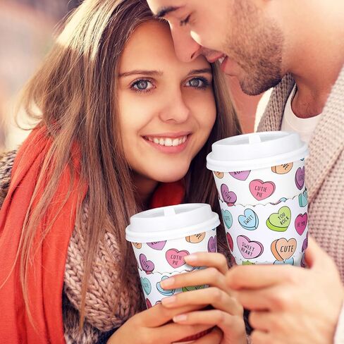 Whaline 50Pcs Fall Thanksgiving Pumpkin Disposable Coffee Cups with Lids and Sleeves Pink-Orange Pumpkin Paper Drinking Cups for Autumn Restaurant Travel Business Supplies in Saudi Arabia