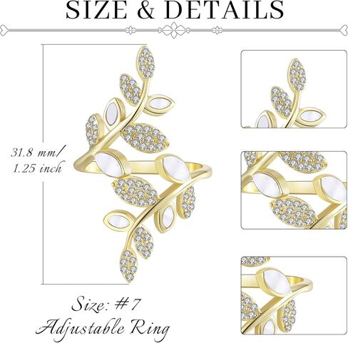 Wrap Ring s925 Sterling Silver Dainty Zirconia Adjustable Open Ring Promise Rings Birthday Jewelry Gifts for Women Her Mom Christmas in Kuwait