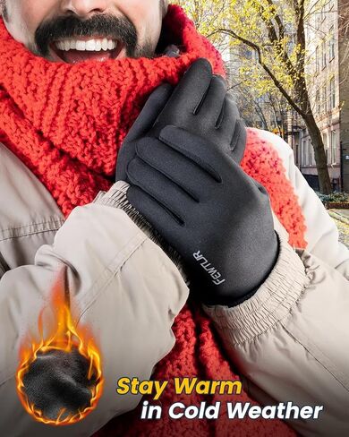 Winter Gloves for Men Women Cold Weather - Touchscreen Gloves for Running in Saudi Arabia