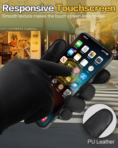 Winter Gloves for Men Women Cold Weather - Touchscreen Gloves for Running in Saudi Arabia