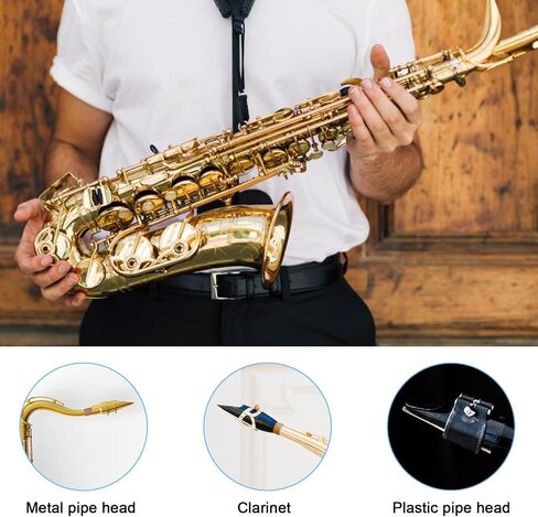 Molain 108 Pack Sax and Clarinet Mouthpiece Pads, Black 0.8mm Mouthpiece Patches Alto Tenor Oval Square Shape Adhesive Mouthpiece Pads Accessories for Beginners Musicians in Saudi Arabia