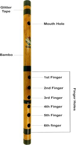 Key G Scale Bamboo Flute with Bag Handmade Bamboo Musical Instrument in Saudi Arabia