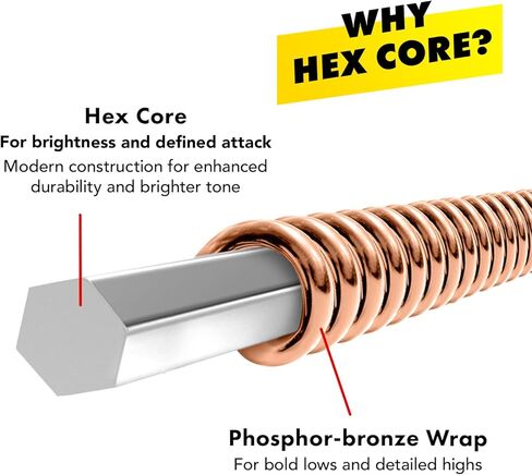 DR Strings Rare - Phosphor Bronze AcousticHex Core 12-54 in Saudi Arabia