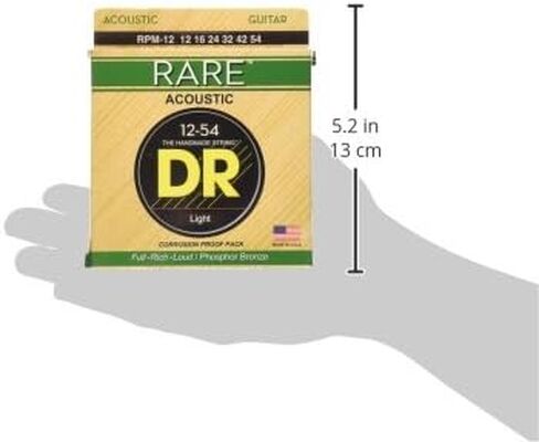 DR Strings Rare - Phosphor Bronze AcousticHex Core 12-54 in Saudi Arabia