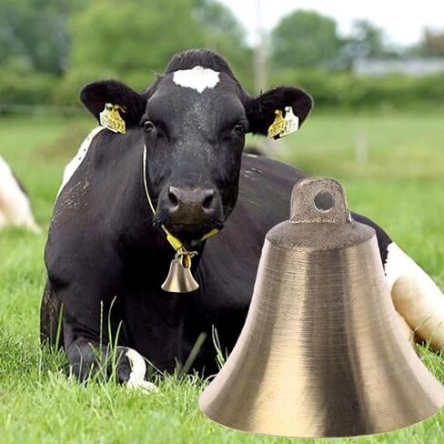 4pcs Cow and Sheep Bells Retro Bells Bell for Farming Grazing Bell Farming Accessory Livestock Hanging Bells Goat Bell Metal Cattle Bells Anti-Theft Loud Bells Loud Cattle Bell in Saudi Arabia