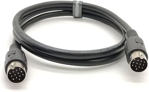 Straight 13-Pin MIDI Cable DIN Extended Cable 1 Meter for Car Cameras (Male to Male) in Kuwait