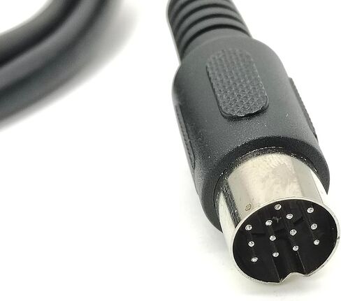 Straight 13-Pin MIDI Cable DIN Extended Cable 1 Meter for Car Cameras (Male to Male) in Kuwait