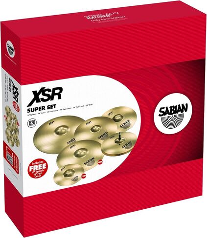 مجموعة أداء SABIAN XSR مع شاشة مقاس 18 بوصة مجانًا in Kuwait