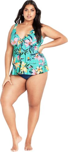 AVENUE Plus Size Tankini Ruffled PR in Santiago in Saudi Arabia