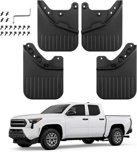 Mud Flaps Fit for Tacoma 2024 2025, Mud Guards 4pcs Hard Fender Guards Compatible with Toyota Tacoma Accessories 2024 2025 in Saudi Arabia