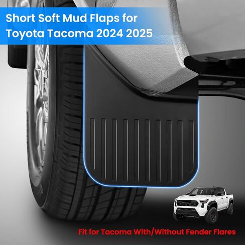 Mud Flaps Fit for Tacoma 2024 2025, Mud Guards 4pcs Hard Fender Guards Compatible with Toyota Tacoma Accessories 2024 2025 in Saudi Arabia