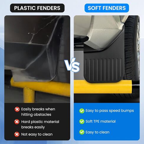Mud Flaps Fit for Tacoma 2024 2025, Mud Guards 4pcs Hard Fender Guards Compatible with Toyota Tacoma Accessories 2024 2025 in Saudi Arabia