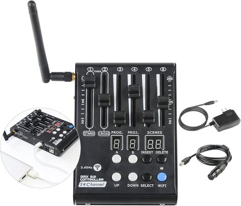 وحدة تحكم DMX صغيرة 512 وحدة تحكم DMX لاسلكية، وحدة تحكم DMX وأضواء، 54 قناة صغيرة محمولة للتحكم de Luces dj in Kuwait