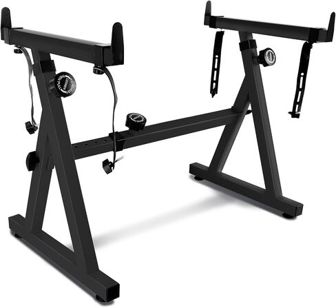 Keyboard Stand Piano Z Style Heavy Duty Keyboard Stand 12 Levels Adjustable and Portable Piano Keyboard Stand Suitable for 54 61 and 88 Keys Electric Keyboards Digital Pianos for Student Adult(Black) in Saudi Arabia