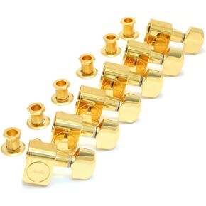 Fender American Series Stratocaster Guitar Tuners with Gold Hardware Set of 6 Gold, Stocking Stuffers, Guitar Accessories
