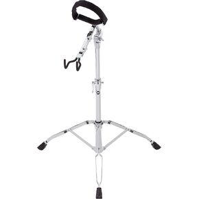 Meinl Percussion Djembe Stand with Double Braced Tripod Legs-NOT Made in China-Equpped with Rubber Padded Hooks, Fully Height and Angle Adjustable, 2-Year Warranty, Black (TMD)