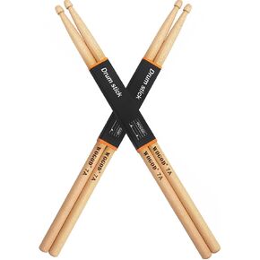 Drum Sticks 7a Drumsticks Maple Wood Tip Drumsticks (2 Pair)