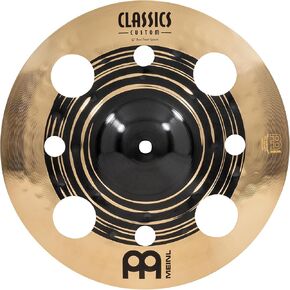 Meinl Cymbals Classics Custom Dual 12" Trash Splash Cymbal for Drum Set, Dark/Brilliant — Made in Germany — B12 Bronze, 2-Year Warranty, (CC12DUTRS)