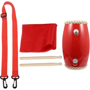 ERINGOGO 1 Set Cowhide Percussion Instrument Cowhide Waist Drum Simple Waist Drum Traditional Simple Waist Drum Chinese Waist Drum for Dance Performance